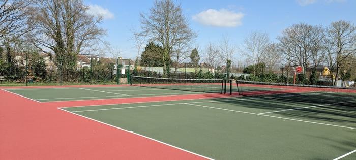 Newly refurbished courts at Addiscombe Rec