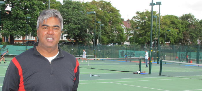 Robby Sukhdeo who runs the brilliant Pavilion tennis centre, brilliantly
