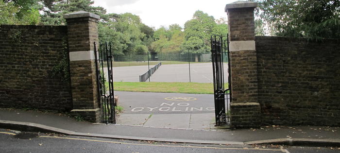 The courts at Waterlow Park